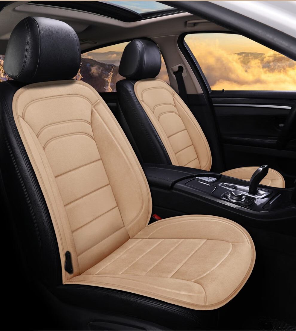 汽车加热坐垫冬季车垫车载通用座椅座垫12v车用冬天后排电热垫子 魅力