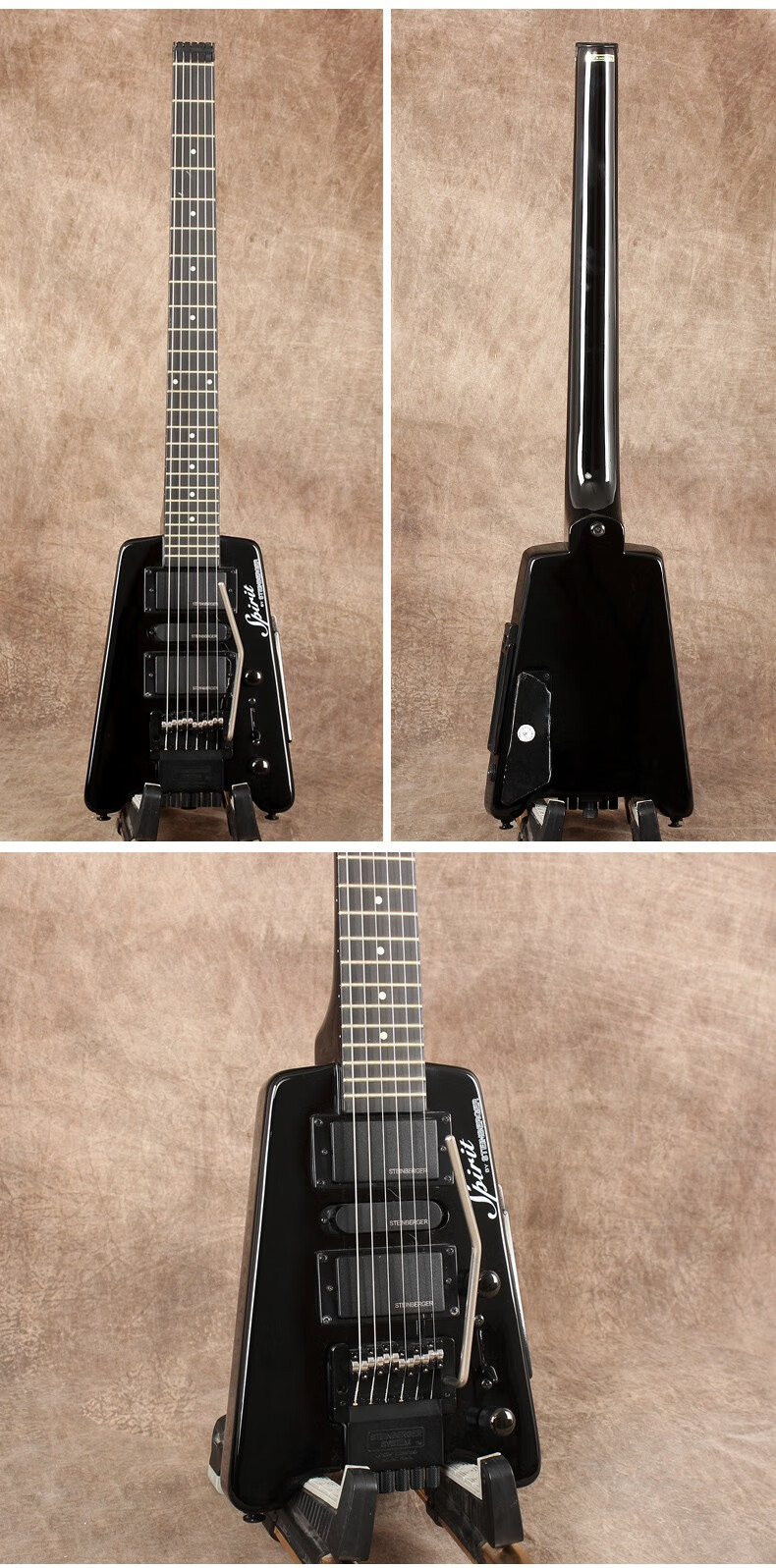 施坦博格steinberger斯坦伯格黄贯中无头便携式迷你旅行电吉他电贝司
