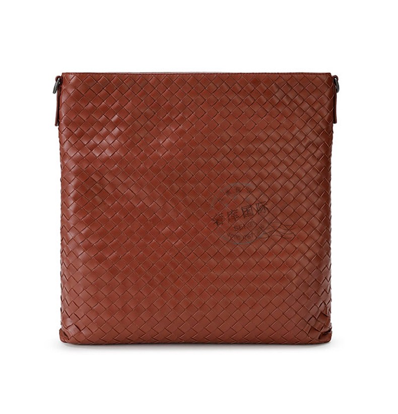 bottega veneta宝缇嘉bv男包编织羊皮单肩斜跨邮差包 蓝色276356 v465