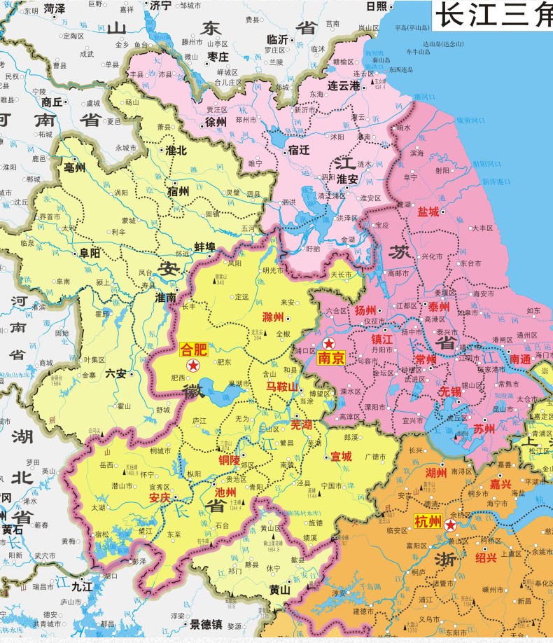 中国地图无锡位置图片