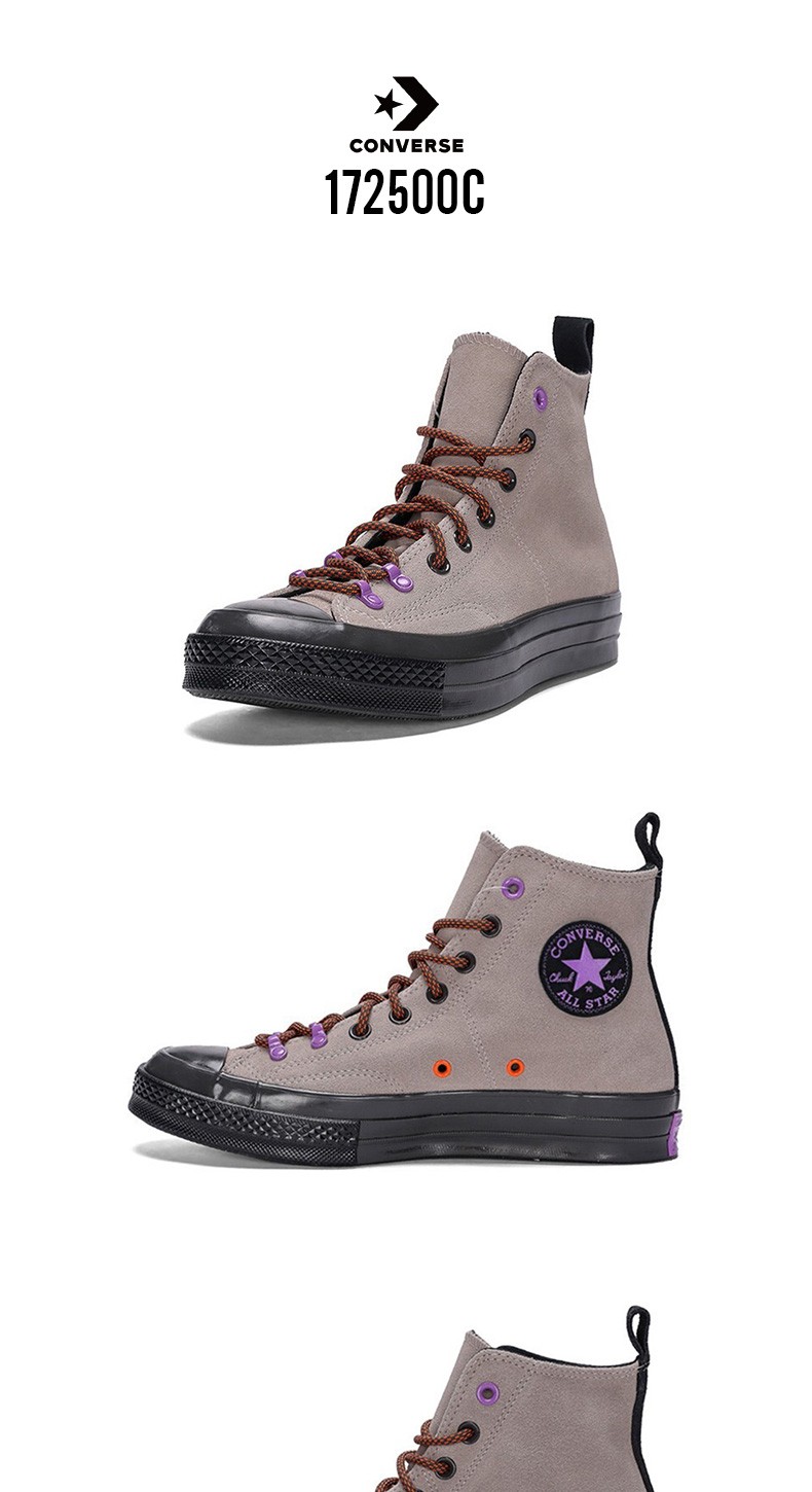 匡威(converse)男女鞋2021新款1970s冬季皮质麂皮高帮板鞋172500c 172