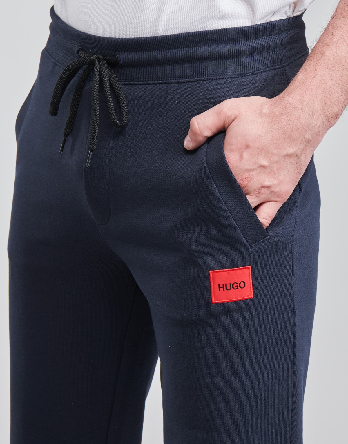 hugoboss男裤舒适休闲运动裤长裤卫裤束脚慢跑裤蓝色春秋款5044796340