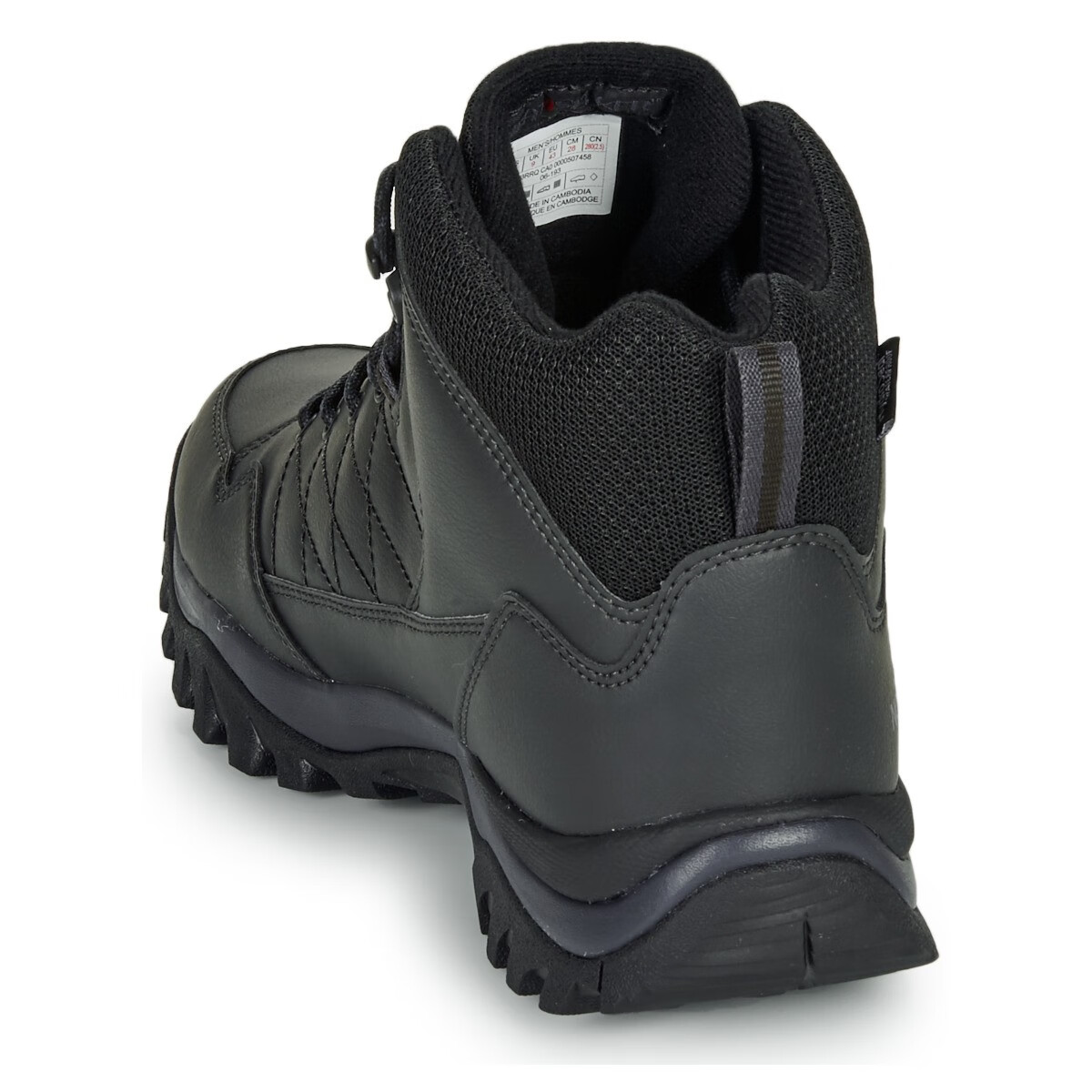 thenorthface北面男鞋登山鞋休闲防水防滑耐磨系带高帮鞋黑色nf0a3rrq