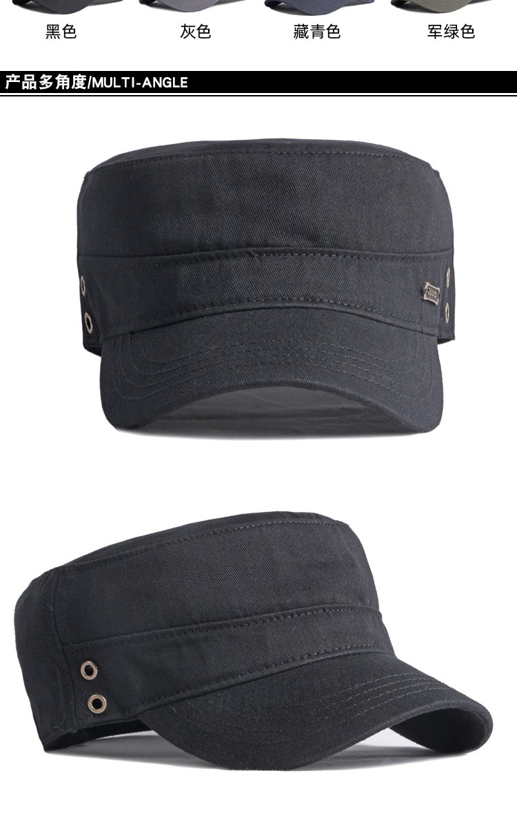 栀锦休闲中老年帽子男韩版时尚画家帽男遮阳太阳帽贝雷帽女 藏青色