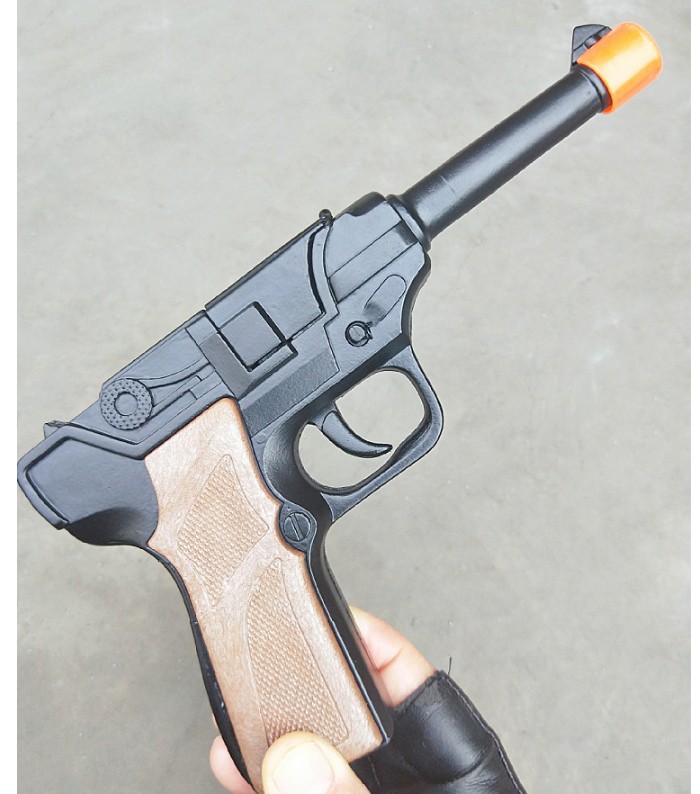 左轮砸响炮砸响枪砸纸炮枪8090后怀旧经典可拆卸模型道具儿童玩具枪