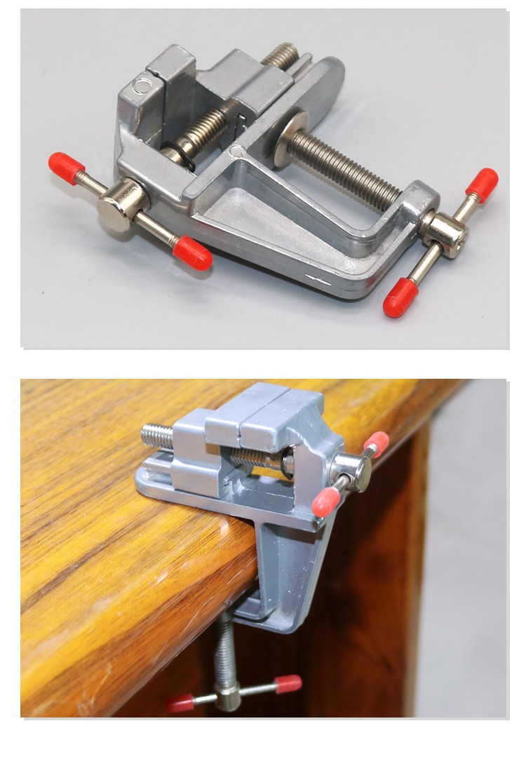 迷你桌面台钳微型小台钳虎口钳子工件台焊接辅助模型桌虎钳diy工具2