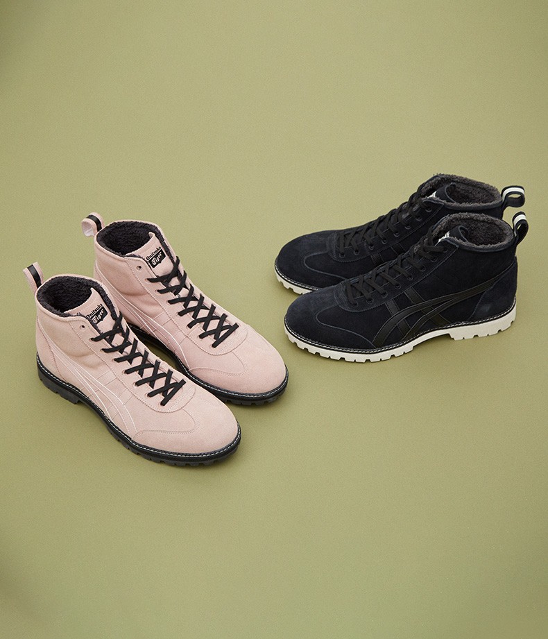 onitsukatiger鬼冢虎加绒高帮情侣款休闲鞋mexicorinkan1183b407粉色