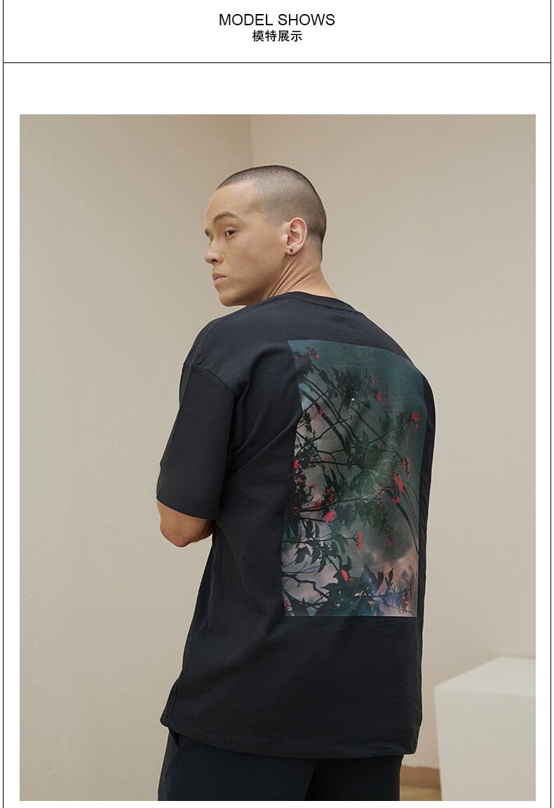 fog fear of god复线花卉短袖essentials潮牌加州相片t恤男女同款 fog