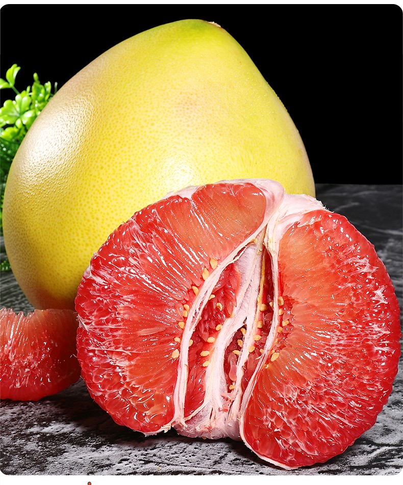 广供天下 福建平和琯溪蜜柚红心柚子三红柚 3-4个装带箱9-10斤【图片 