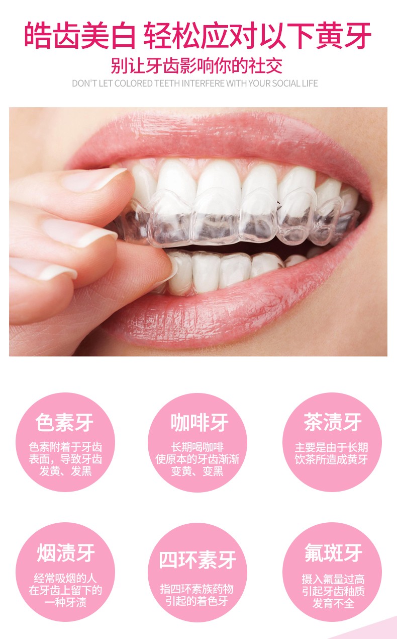 美国进口皓齿美白家庭装居家用美白凝胶薄荷味家庭套装opalescencepf