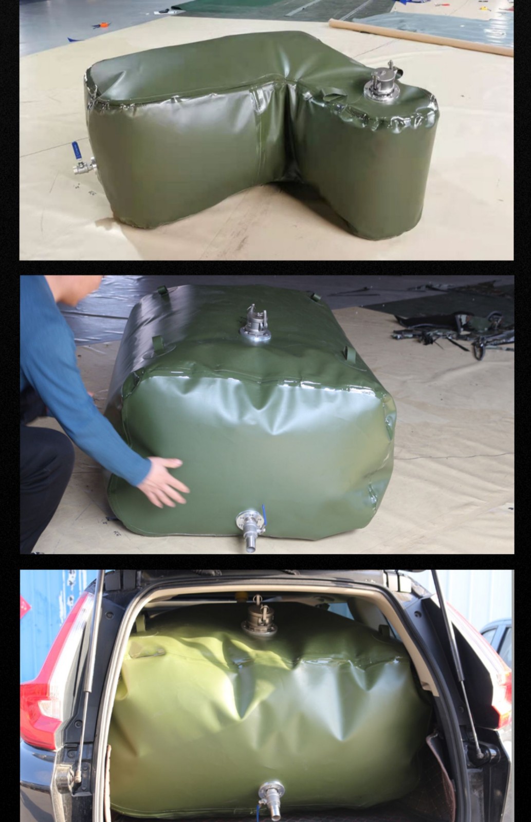 昊燃户外大容量车载装油囊可折叠定制大型软体储水囊300l106055m合金