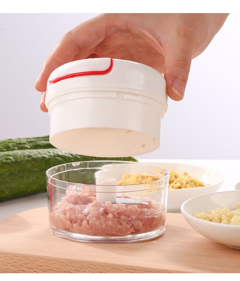 拉蒜器搅蒜捣蒜器蒜泥神器绞肉机手动厨房小工具打姜蒜蓉机蒜泥器切蒜