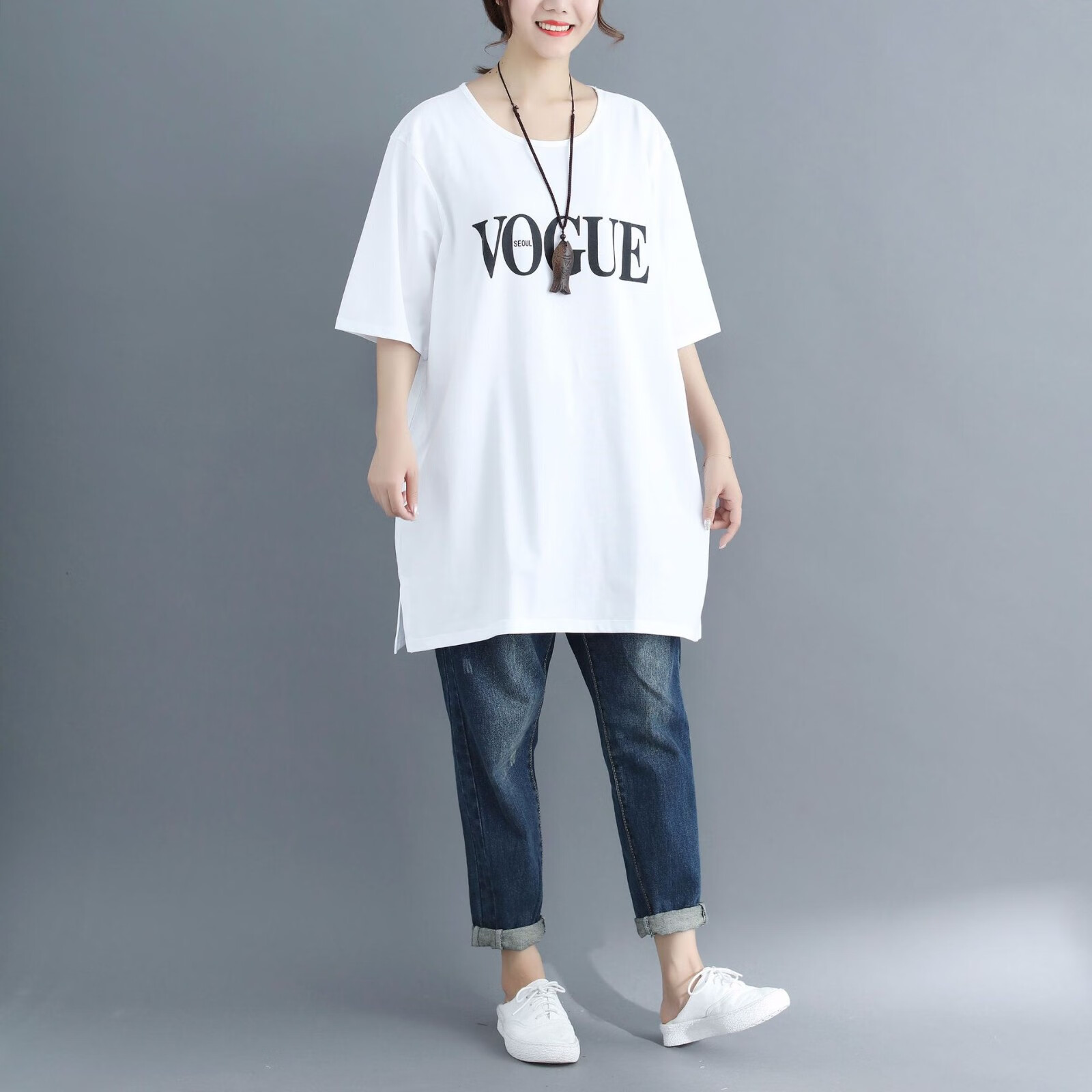 萌菲思300斤胖妹妹加肥加大码夏季新款韩版时尚短袖肥胖女人穿的遮