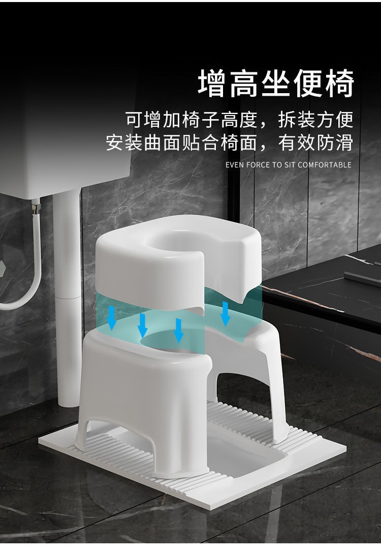 岙筱坐便器成人家用老人大便儿童坐便凳孕妇上厕所神器蹲坑改坐厕椅子