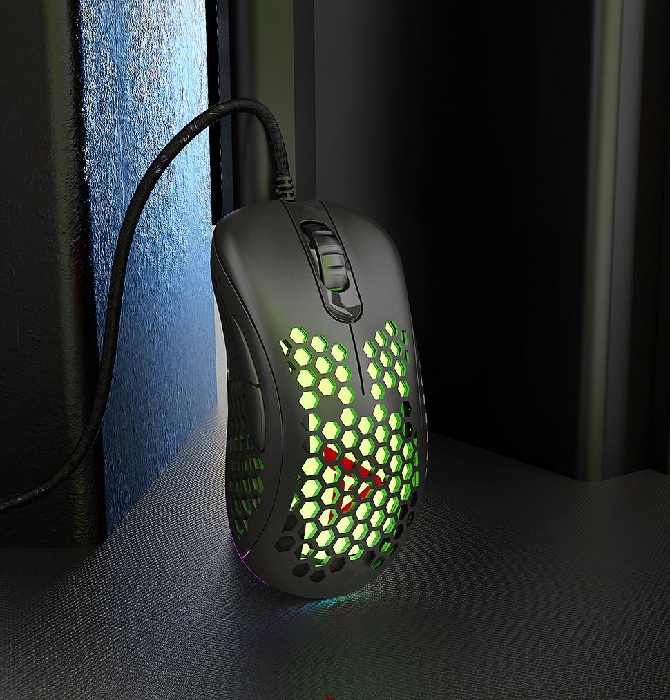 钛度m506逐风者永劫无间电竞鼠标轻量有线镂空洞洞鼠fps游戏吃鸡鼠标