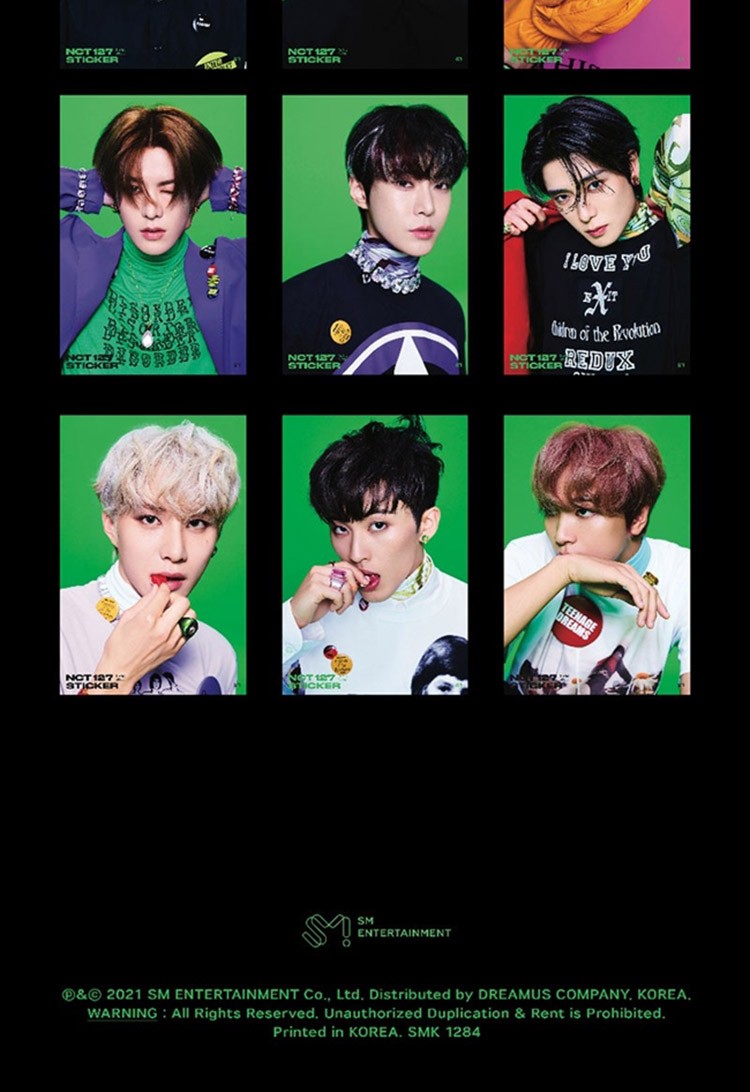 nct127正规3辑sticker专辑海报jewelcase随机版本