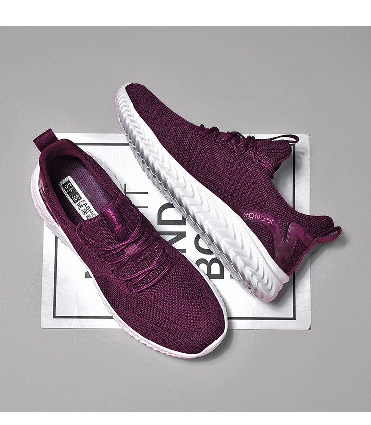 荣仕rongsi中老年健康女鞋春秋防滑透气妈妈休闲鞋软底舒适老人健步鞋