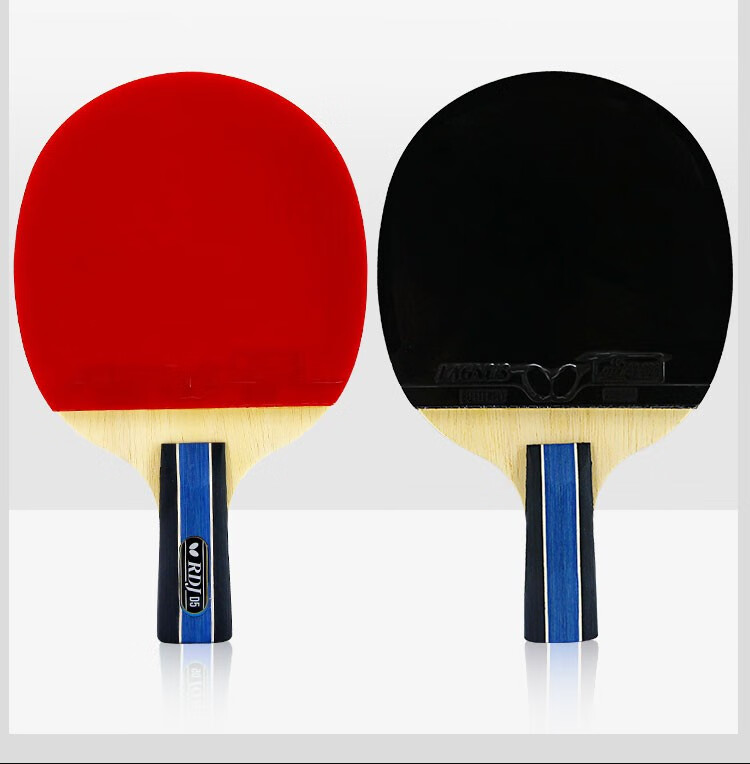 蝴蝶butterflyd5乒乓球拍含拍套双面反胶进攻结合弧圈型张继科d5乒乓