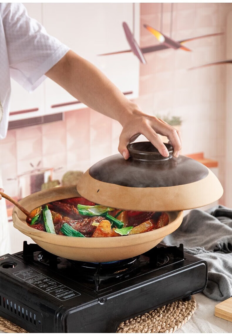 木炭炉子小火锅陶土沙锅家用传统老式保温打边炉碳炉泥炉煲粗砂锅