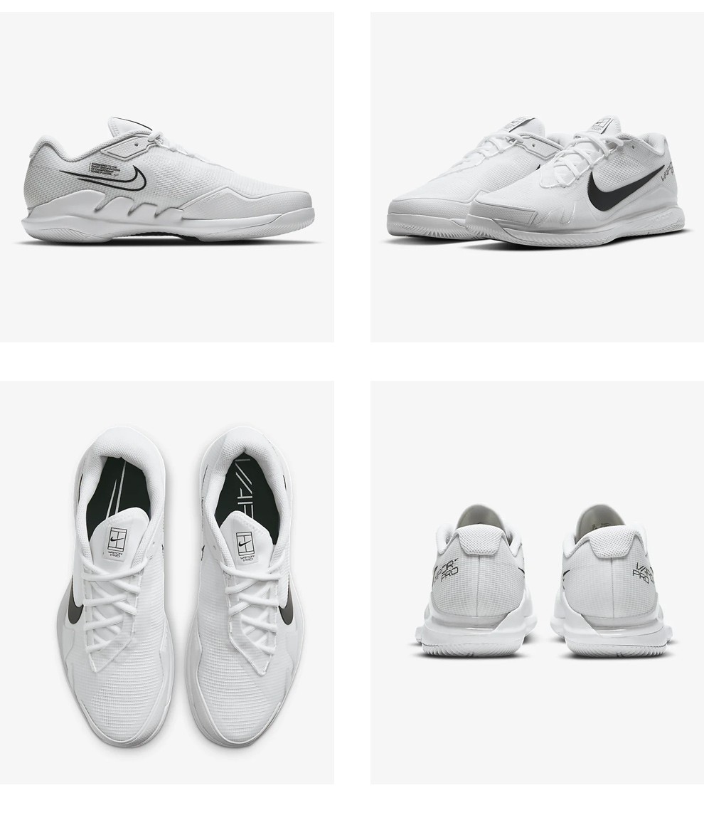 耐克nikecourt air zoom vapor pro 轻量缓震 透气舒适男士网球鞋