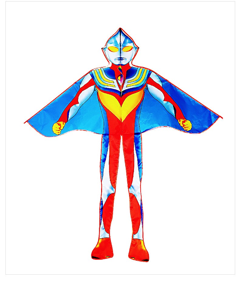 风筝儿童迷你卡通奥特曼潍坊风筝微风易飞户外活动亲子玩具送男孩女孩