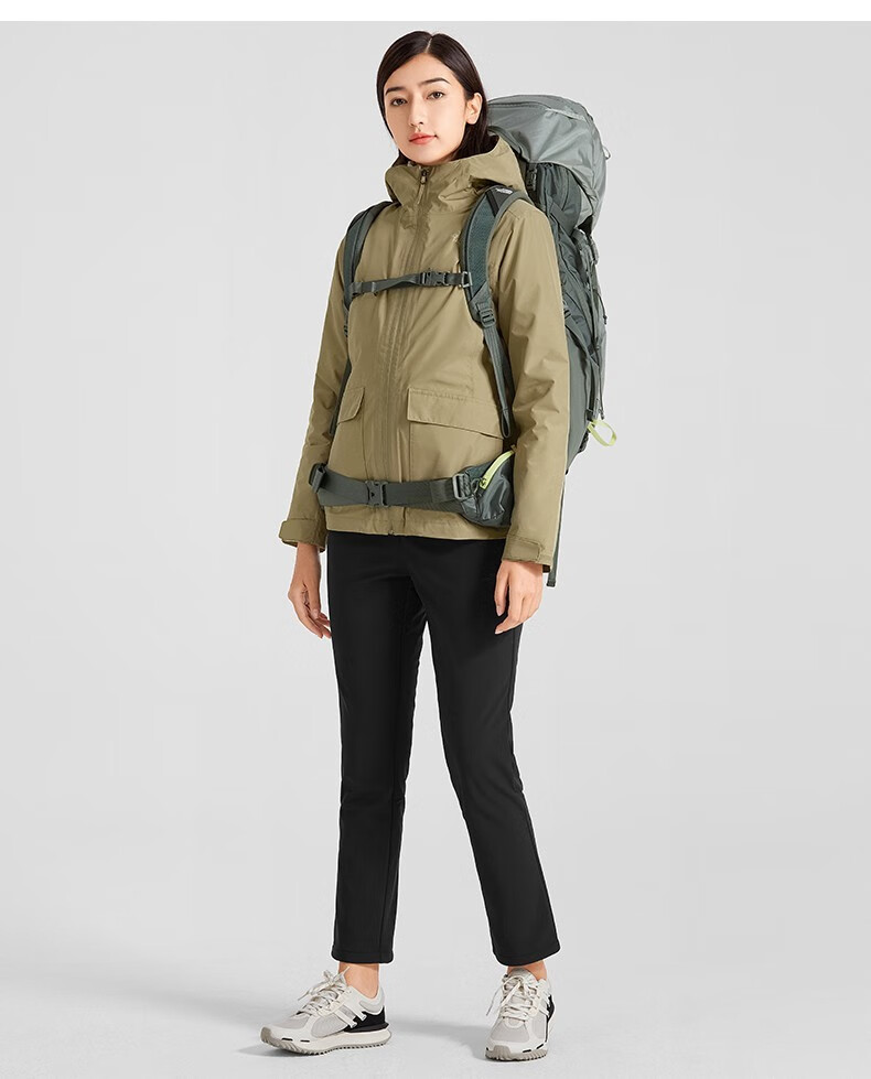 2022秋冬新款thenorthface北面冲锋衣女款户外防风保暖600蓬羽绒内胆