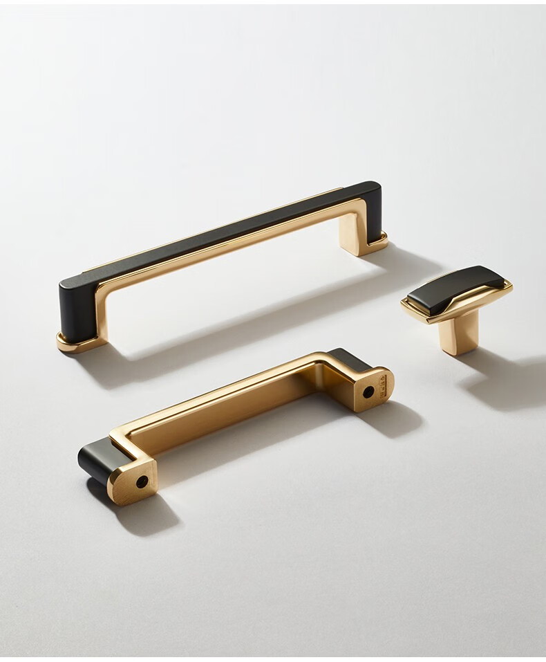 卡贝柜门拉手现代简约双拼轻奢橱柜衣柜把手柜子抽屉拉手家具家用五金