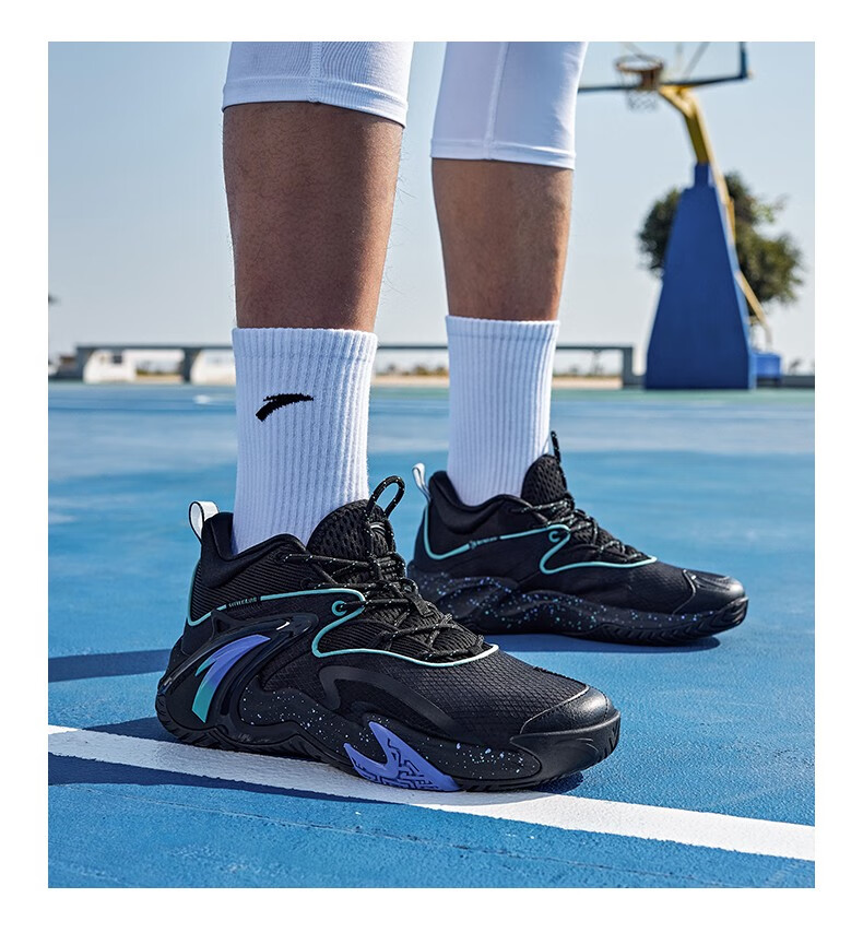 空域3代安踏篮球鞋男夏季新款中帮实战减震运动鞋男防滑耐磨男鞋狂潮2