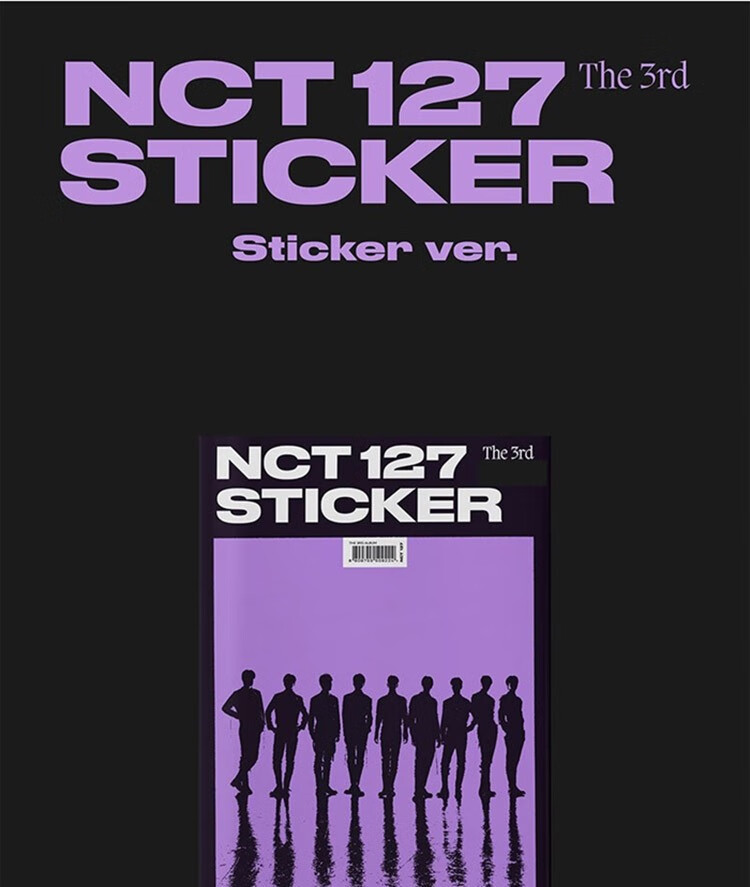 nct127正规3辑sticker专辑海报jewelcase随机版本