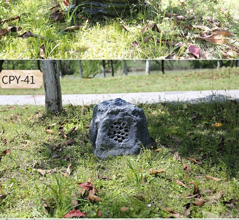 abdt 室外园林防水草坪石头音响音箱仿真喇叭巫户外花园景区公园景观