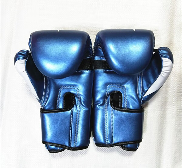 速腾成人大码珠光加重拳击手套搏击散打训练拳套成型海绵内胆红色