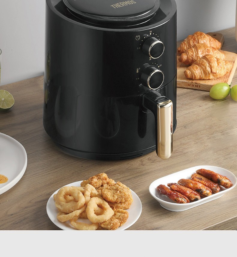 膳魔师thermos空气炸锅大容量家用智能便捷多功能无油低脂煎炸锅电