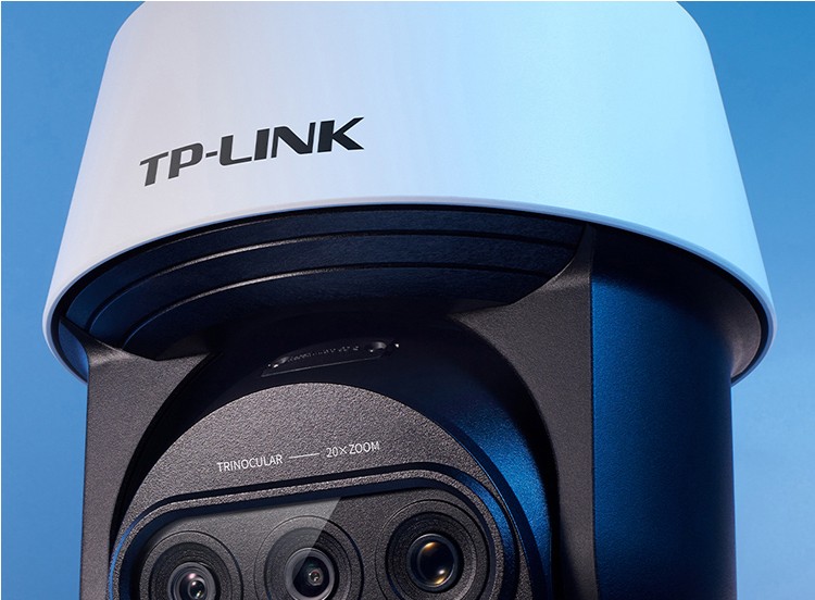 tplink监控摄像头400万三目20倍变焦室外防水360全景巡航poe网络监控