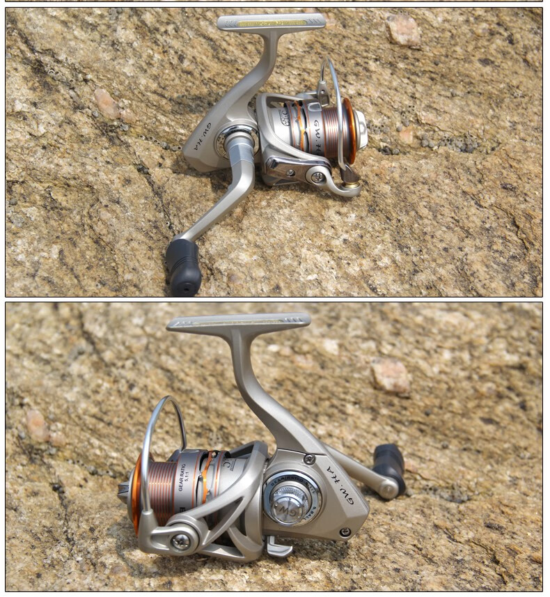 光威渔线轮ha纺车轮1000渔轮6轴金属线杯矶钓远投路亚海钓轮6000