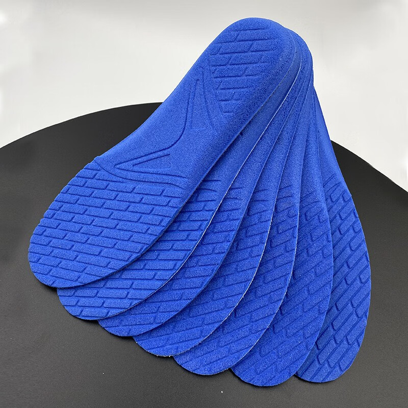 男女超纤皮鞋垫吸汗透气防臭减震大力绵运动休闲烫底成型鞋垫银色39