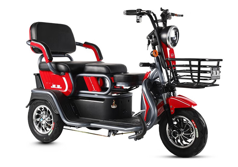 凤凰phoenix电动三轮车时尚小型电瓶助力车家用接送小孩双座智能代步