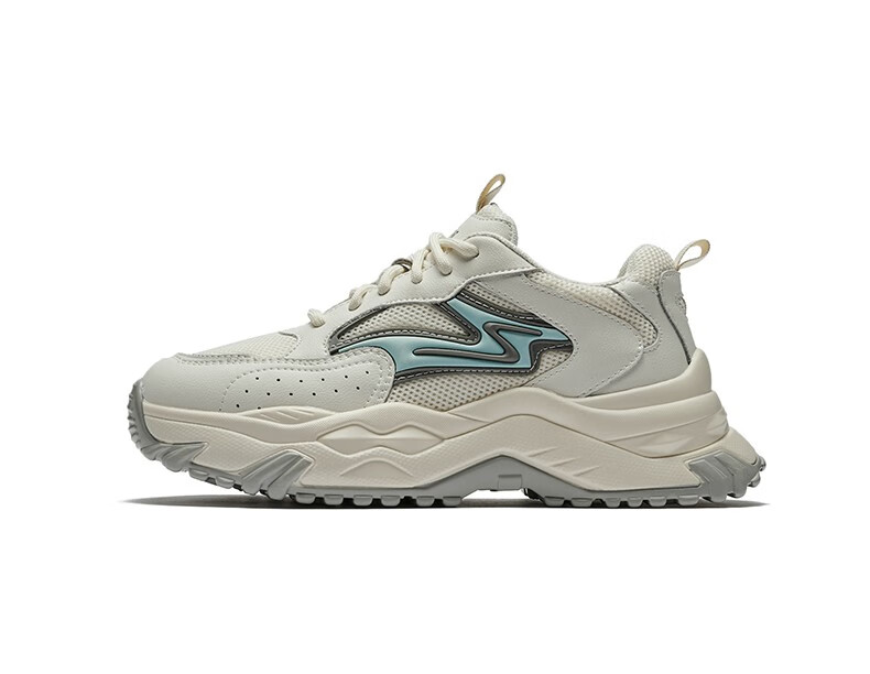 戈美其厚底老爹鞋女2022春款增高显脚小ins潮运动鞋女鞋 米蓝色 37