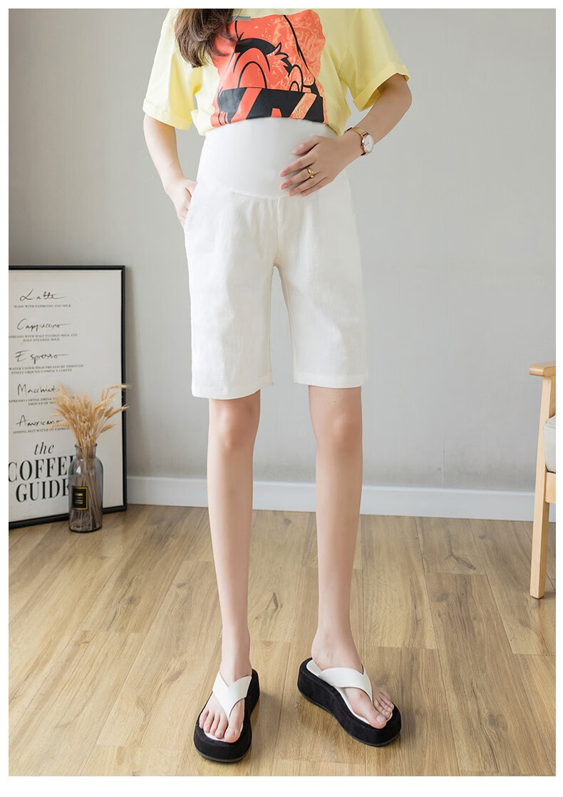 米度丽孕妇短裤夏季薄款孕妇裤子外穿夏天宽松阔腿裤休闲裤中裤孕妇