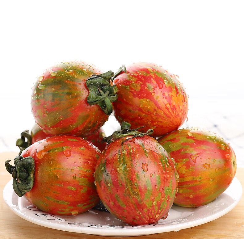寻味君 迷彩小番茄 农家圣女果西红柿 新鲜 2斤装【图片 价格 品牌