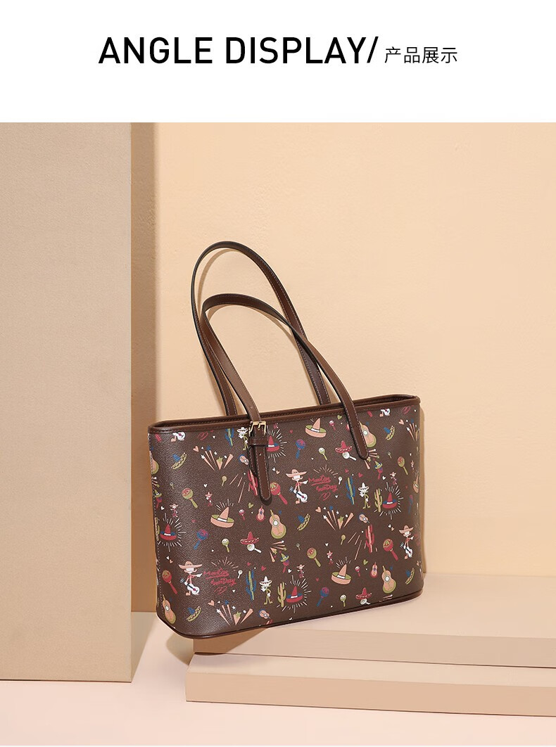 5月好礼稻草人女包手提包女新款托特包女士单肩斜挎包女卡其