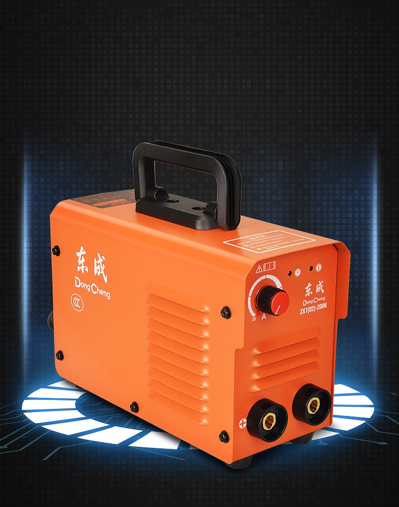 东成橙色新款电焊机家用小型单电双电焊机工业级手提式焊机套装zx70
