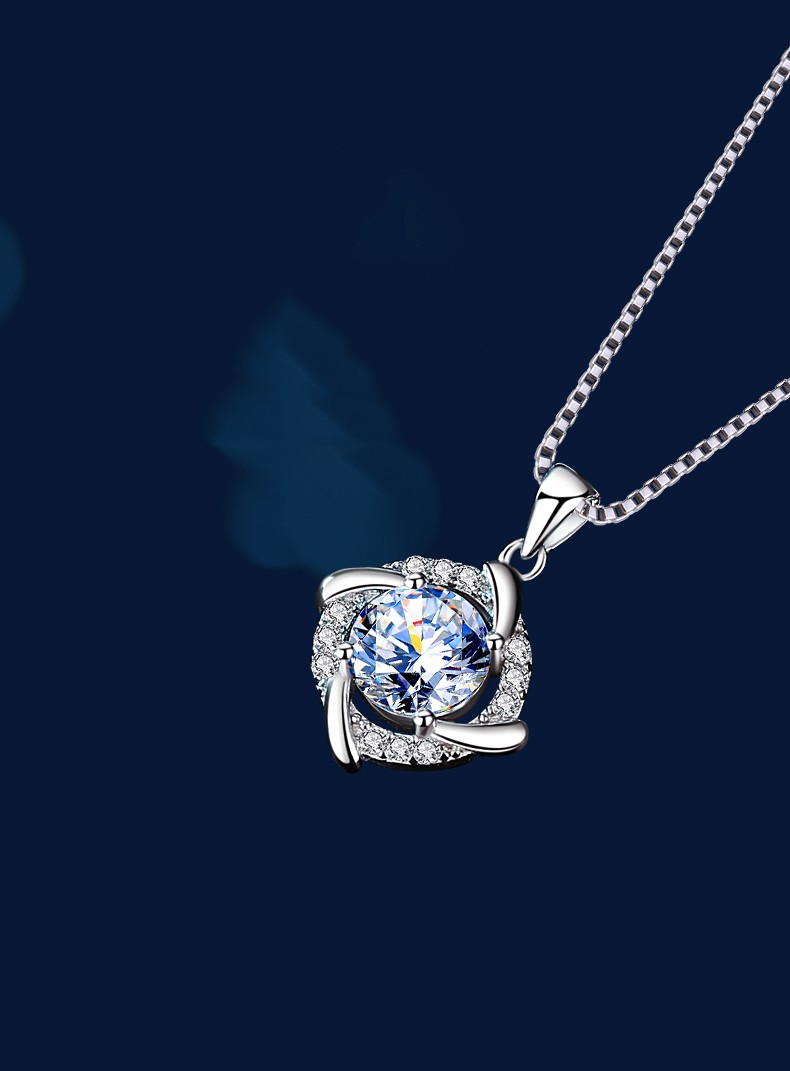 劳拉图轻奢品牌pt950铂金项链女莫桑石项链设计感轻奢小众锁骨链情人