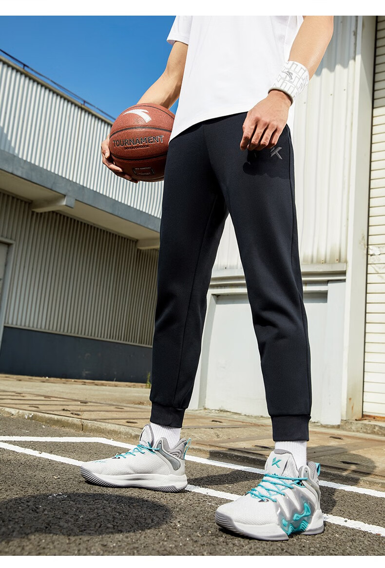 安踏(anta) kt运动长裤卫裤男2022秋冬季新款kt系列运动休闲加绒保暖