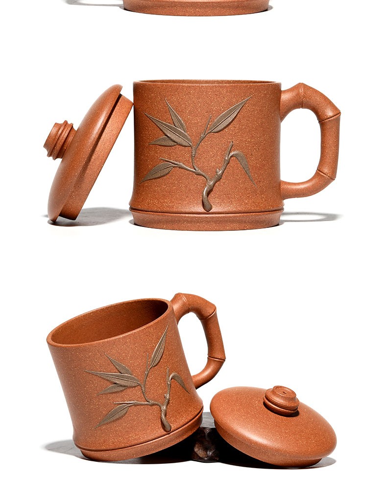 伯莎丹顿宜兴老段泥紫砂杯家用办公室大容量泡茶杯水杯名家纯手工高档