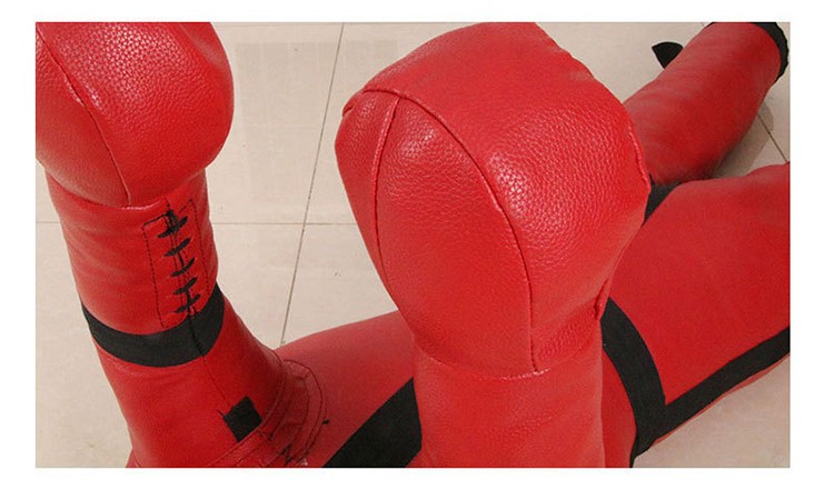 搏击发泄人偶 摔跤拳击陪练人形沙袋 消防演习训练双腿假人 黑色 消防