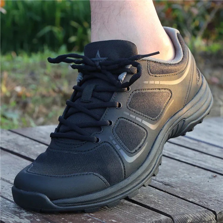 际华新式19作训鞋3515体能训练鞋男迷彩鞋作战靴作训胶鞋黑色透气轻