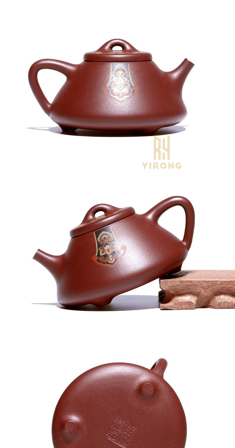 易蓉宜兴名家周洪星手制紫砂壶原矿紫泥错金银泡茶壶高档茶具套装国工