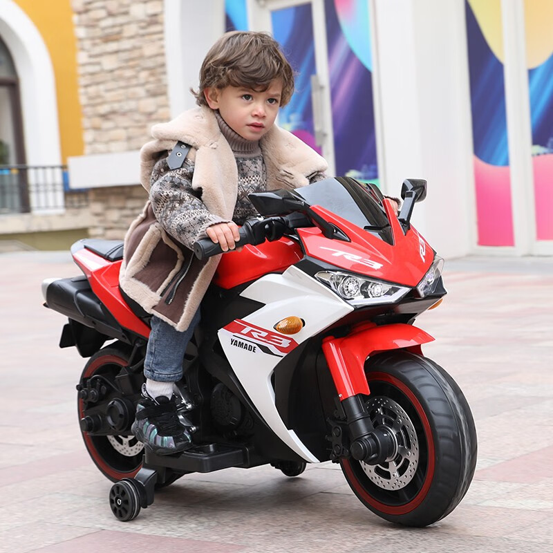 palulabuffy法国高端儿童电动摩托车3710岁男女小孩宝宝充电两轮玩具