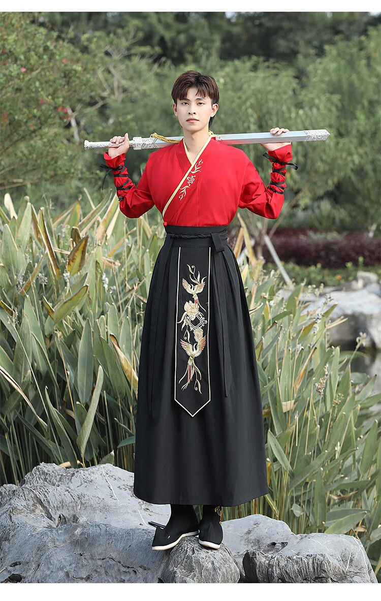 冬季汉服男斗篷披风古装加绒加厚外套武侠风书生公子交领日常表演服