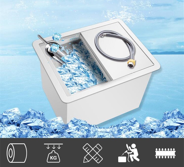 商用不锈钢冰槽水池储冰槽嵌入式自助餐保温冰池吧台厨房奶茶201钢